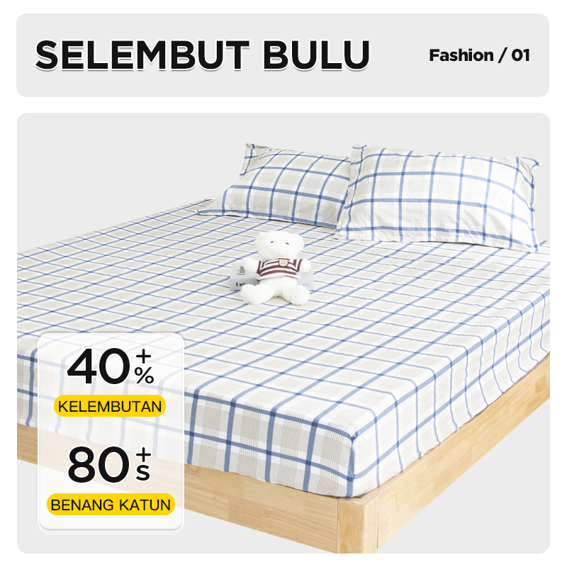 Sprei motif bahan katun halus termurah ukuran 120cm - KREASIRUMAH88