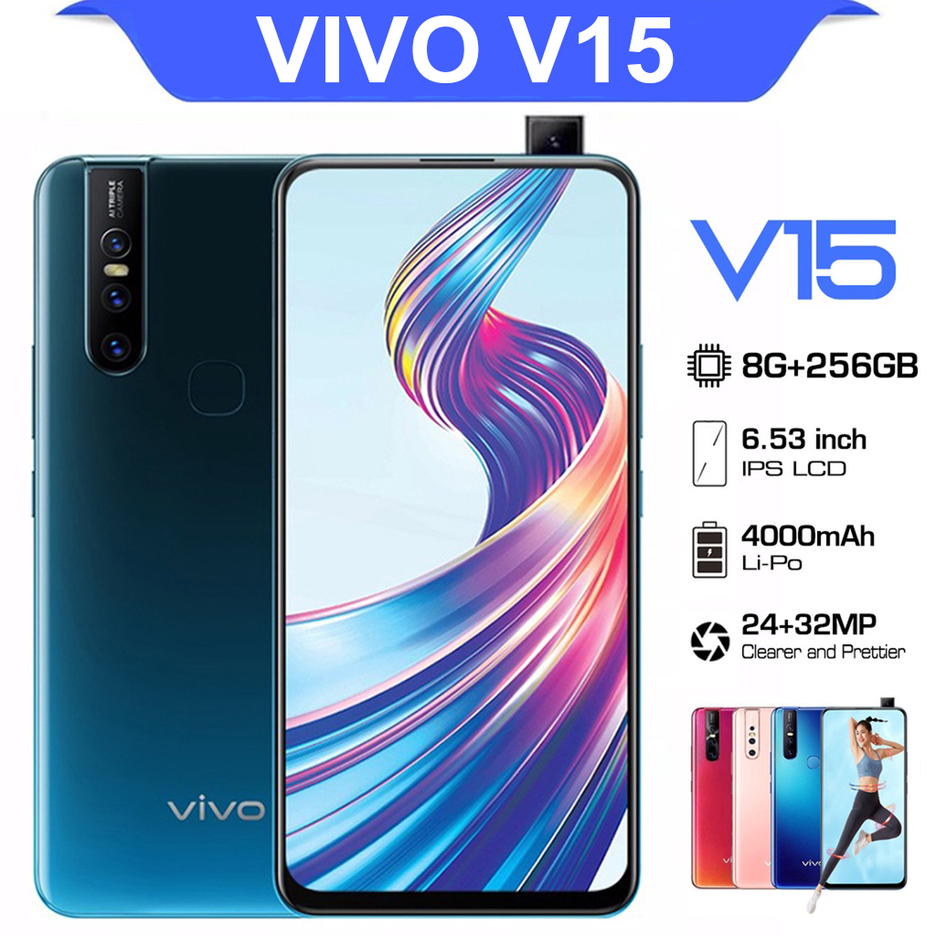 hp Original Vivo V15 ram8 256GB 6.53-inch hp smartphone 100% baru original