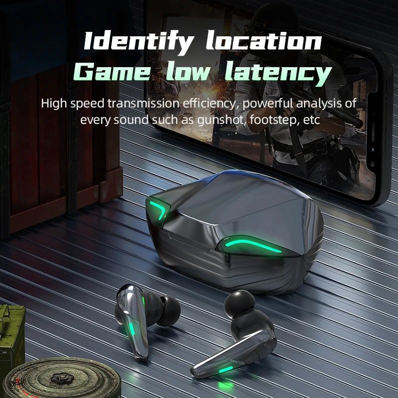 VICTORY TWS WIRELESS GAMING HEADSET GAME TWS DUAL WITH CASE EARPHONE GAMING