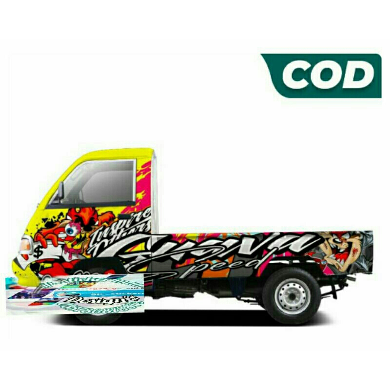 decal full kabin berbagai pick up/carry/L300custom suka2