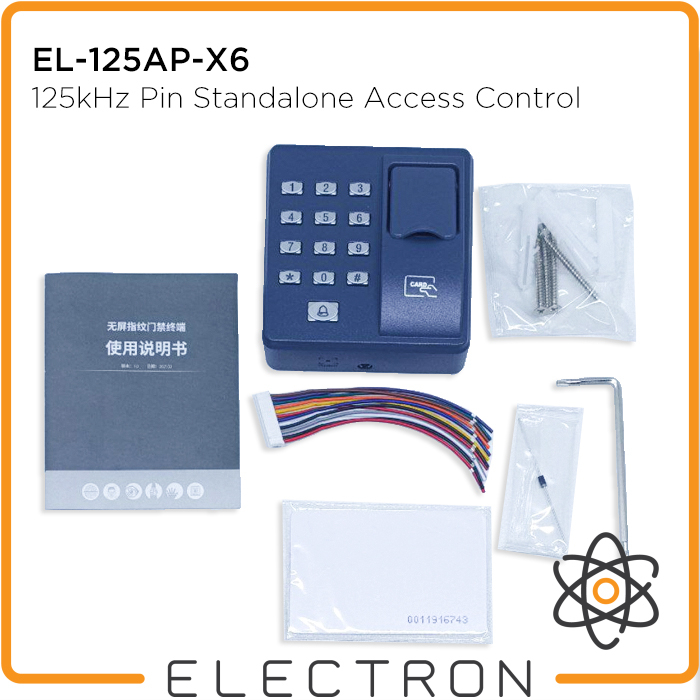 EL-125AP-X6 Fingerprint RFID 125kHz Pin Standalone Access Control Door