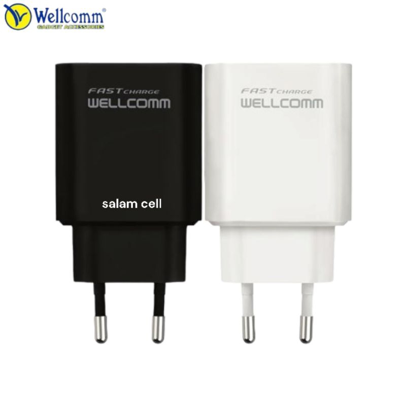 Charger Wellcomm 18W Fast Charger Type-C Original Garansi