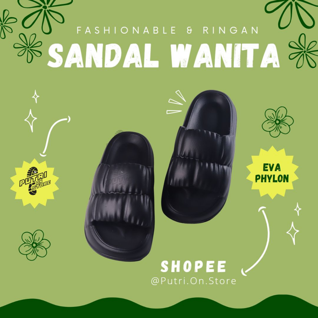 MINISO Sandal Slop EVA RINGAN Jelly Korean Import Soft Slippers anti selip