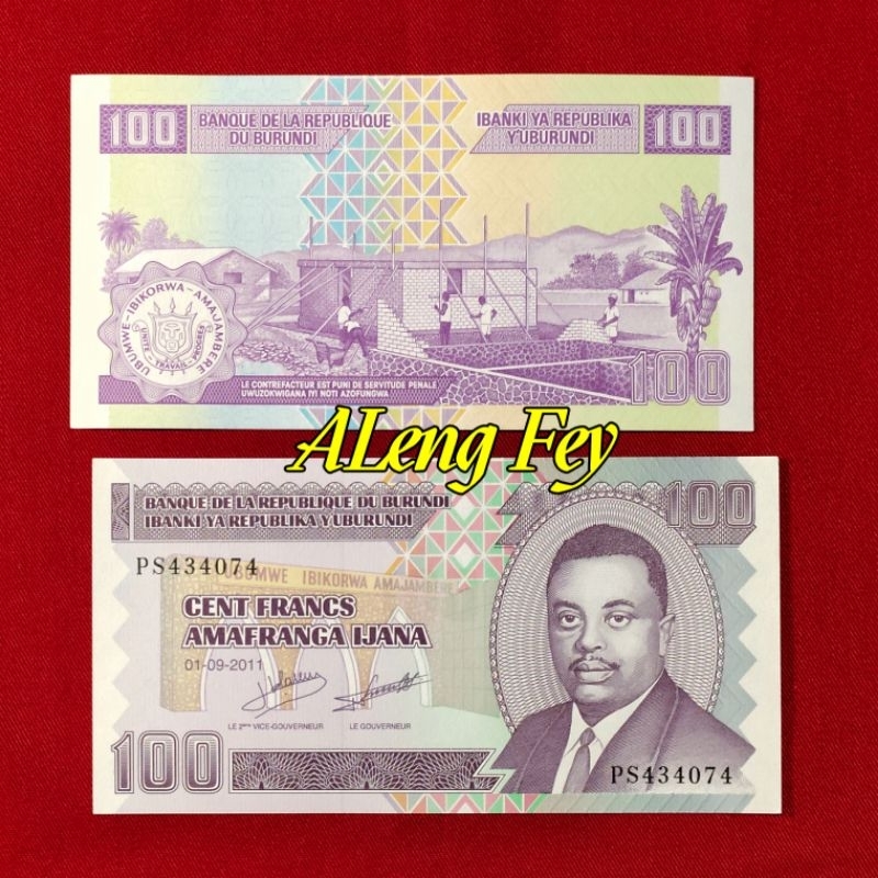 Uang asing Burundi 100 Francs