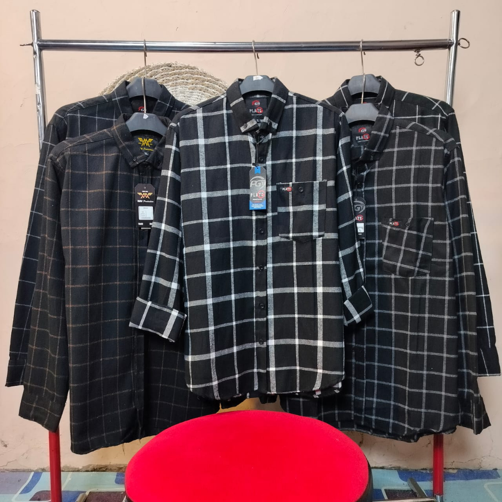 Hot Sale Kemeja Flannel Pria Wanita Unisex Lengan Panjang Kotak Premium Import Hem Flanel Distro