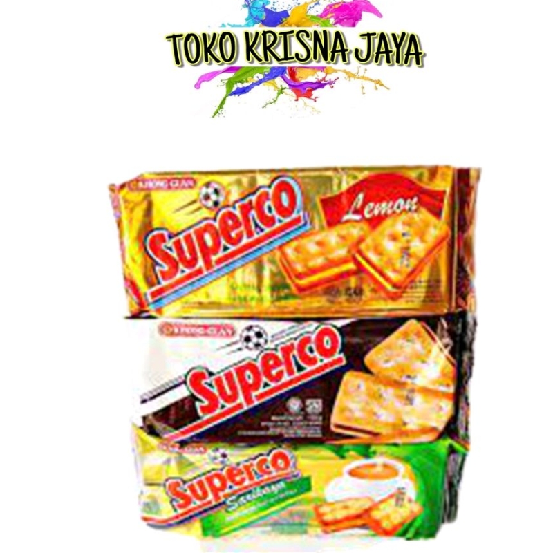 

SNACK KHONG GUAN SUPERCO RASA COKELAT / LEMON / SARIKAYA NETTO 138 GR