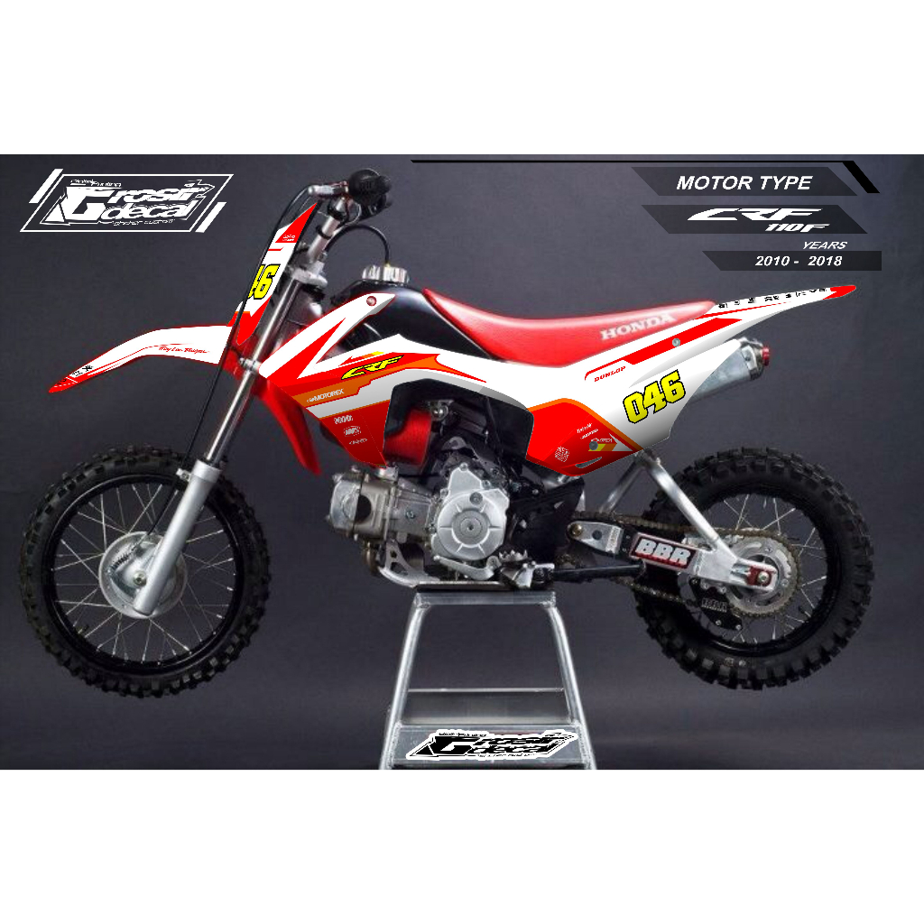Decal Stiker Striping Trail Mini  CRF 110 Full Body Stiker Striping Trail Mini CRF 110cc Fullbody