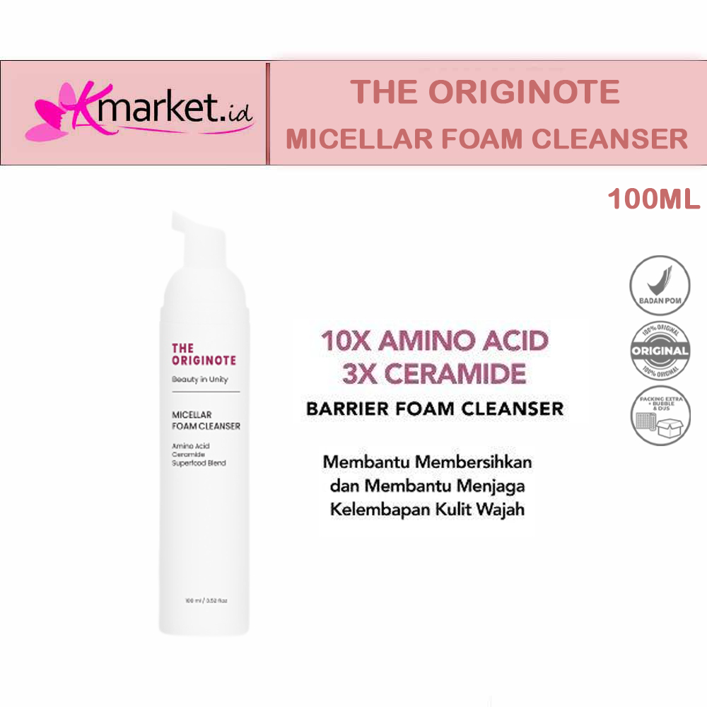 The Originote Micellar Foam Cleanser - Sabun Cuci Muka Busa Face Wash Facial Cleanser Membersihkan Wajah with Ceramide