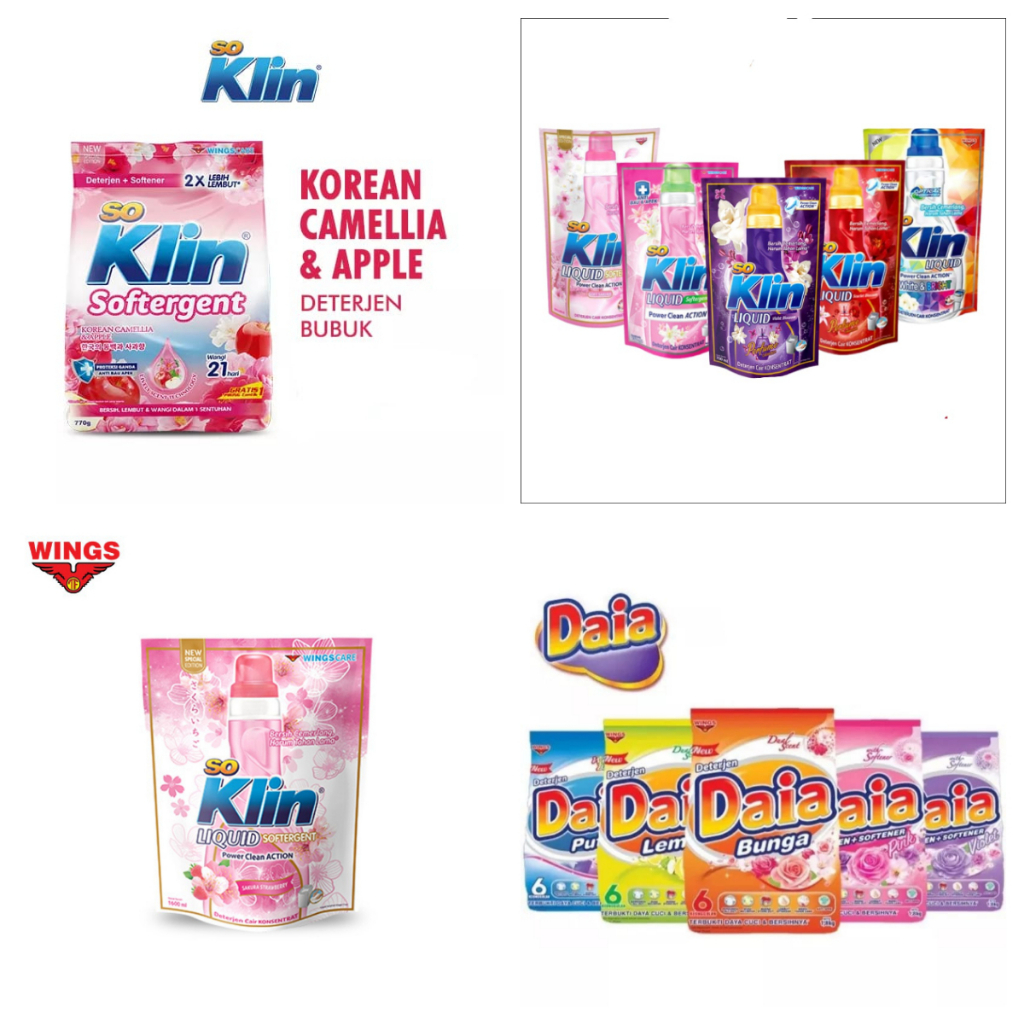 ARJUNA DAIA DETERGENT BUBUK / SOKLIN LIQUID DETERGENT / SOKLIN DETERGENT BUBUK 1,8KG