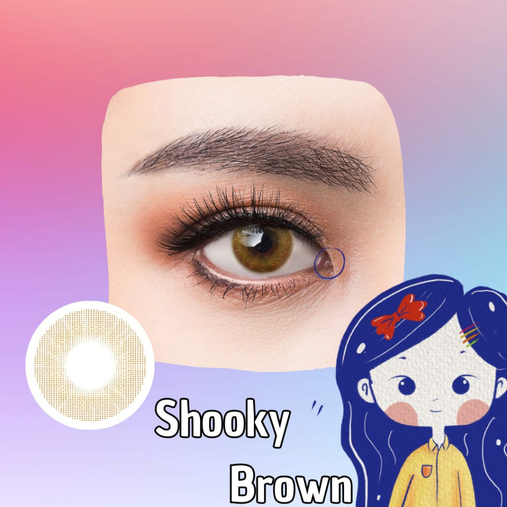 Famous With Biomoist Shooky Brown Bulanan Softlens Warna