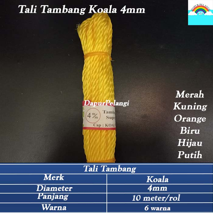 Tali Tambang/Tali Tambang Plastik/Tambang Koala 4mm