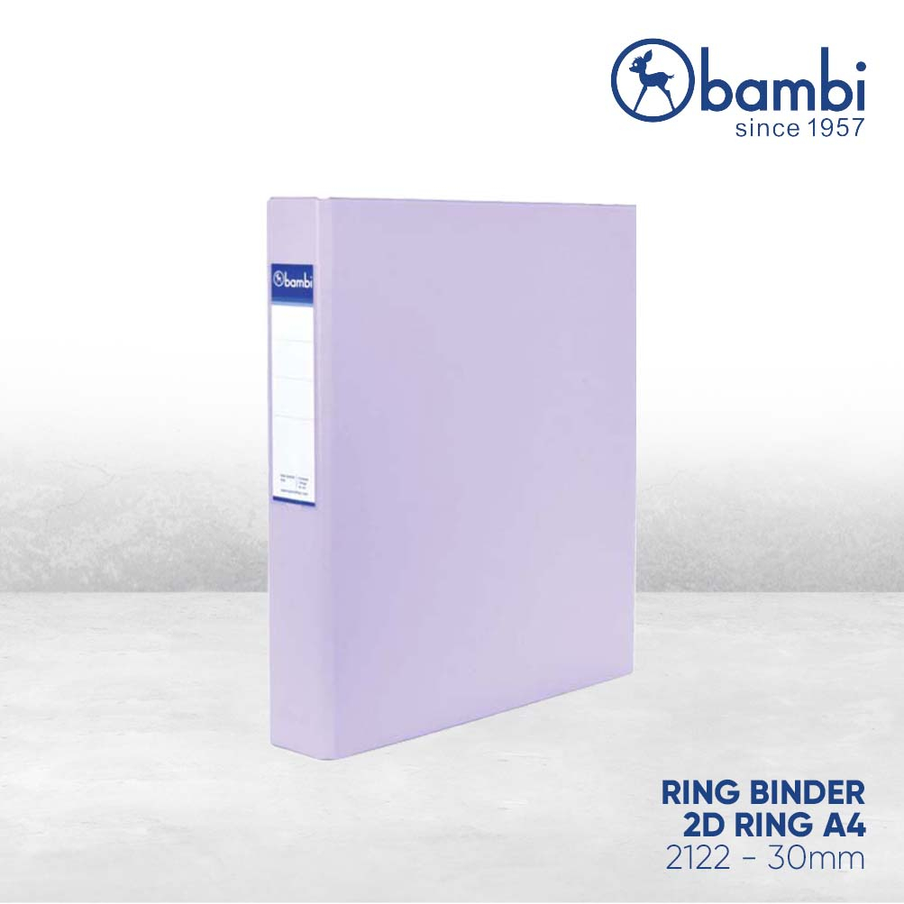 

Bambi Ring Binder A4 2 Ring Type D All Color Medium Size 30 mm Original