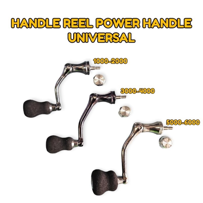 Engkolan Reel Power Hanlde Ukuran 1000~6000 ( Bahan CNC )