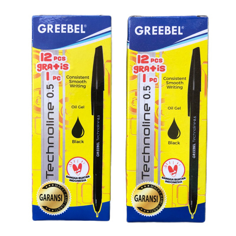 (12+1 Pcs) Pulpen GREEBEL Technoline 0.5