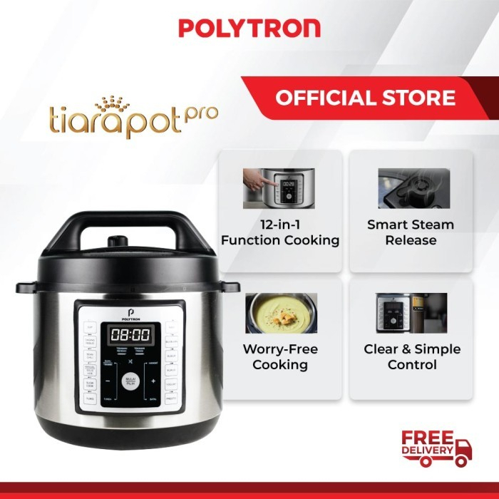 POLYTRON Tiara Pot Pro Smart Multi Cooker PRC 501 - Rice Cooker 6 Liter