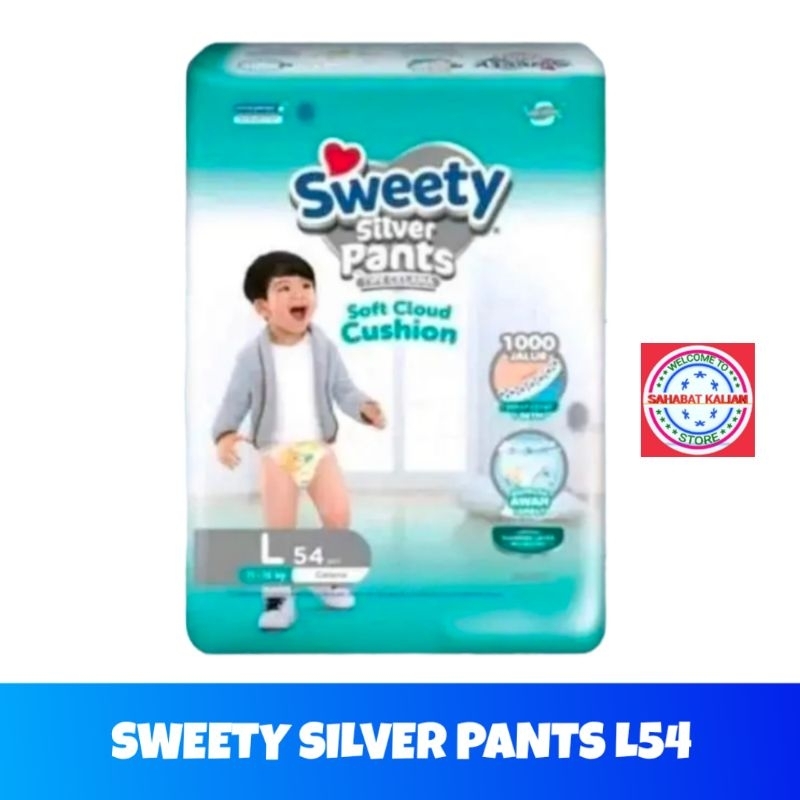 SWEETY SILVER PANTS S66 M60 L54 XL44 DAN XXL36