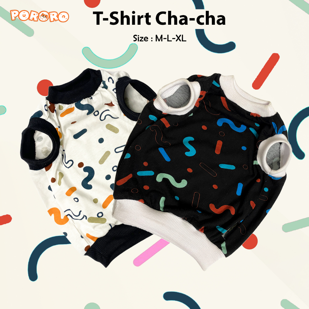 Pororo - Baju Kucing T-shirt Kucing Murah Lucu Motif Chacha