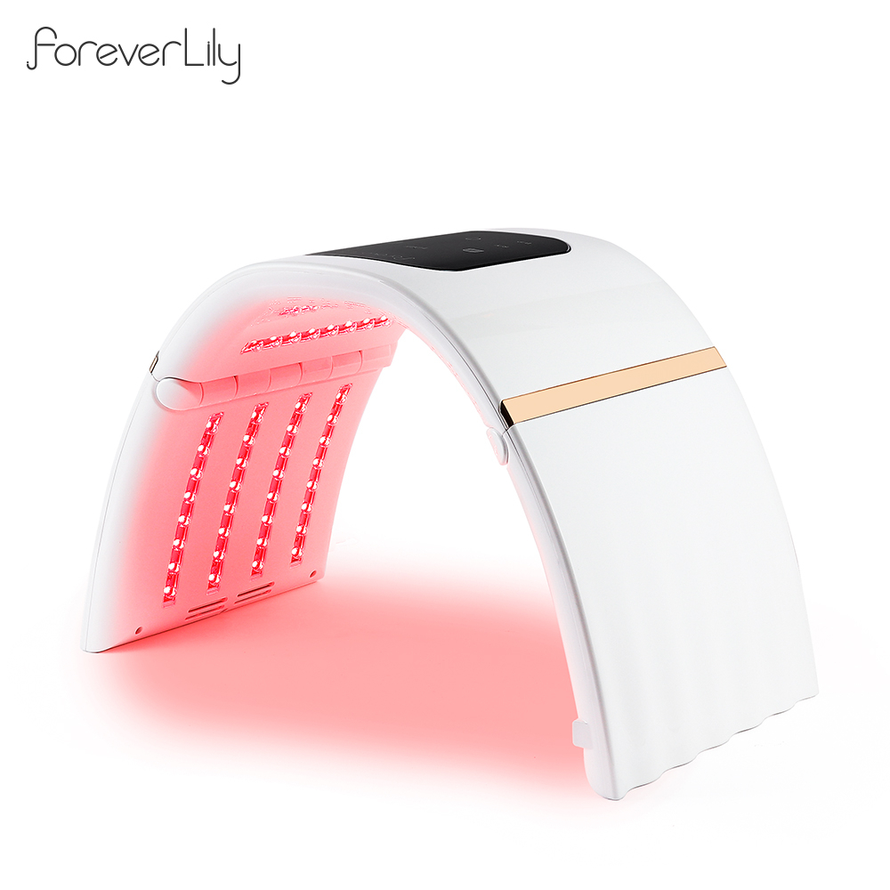 Foreverlily Mesin Terapi Wajah / Seluruh Tubuh Dengan 7 Lampu Led Untuk Kecantikan LED Skin Therapy Machine Beauty Tools