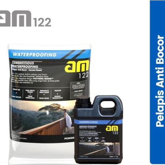 AM 122 (25kg) / waterproofing 2 componen cairan + semen / anti bocor