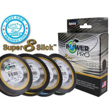 PE. POWER PRO SUPER 8 SLICK - 300 Yds (275 Meter)