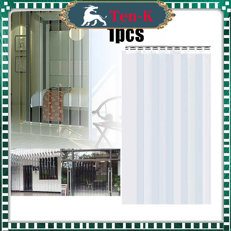 TIRAI PVC STRIP CURTAIN GORDEN TIRAI PLASTIK T=1m/2m Transparan