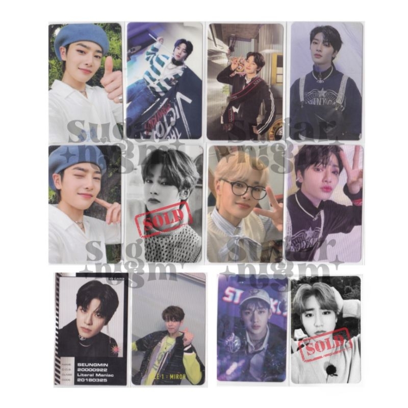 COD [READY] Stray Kids Photocards I.N, Seungmin ID Card Oddinary, Seungmin Clé Miroh, Bangchan Cevel