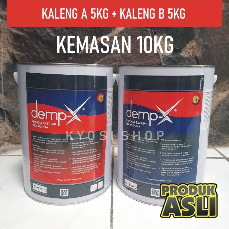 

Lem Perekat Extreme Serbaguna Demp-X DEMPX 10kg Kering dan Basah Dalam Air Segala Material