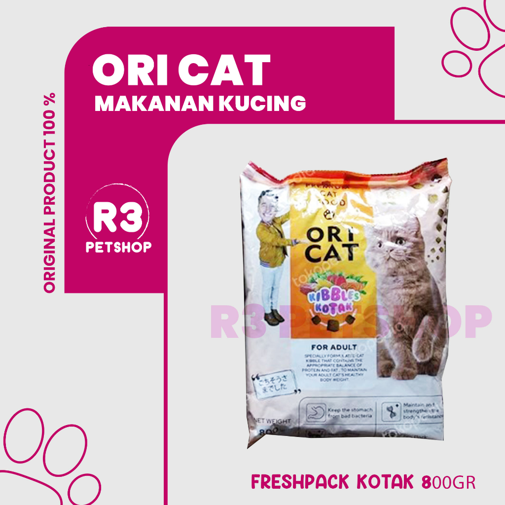 Makanan Kucing kering murah Ori Cat All variant 1kg