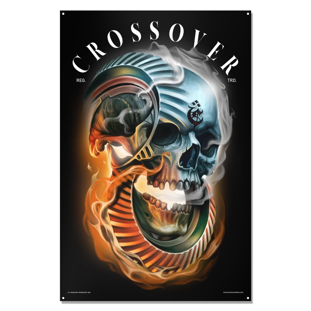 FLAG BANNER CROSSOVER SMOKE N FIRE