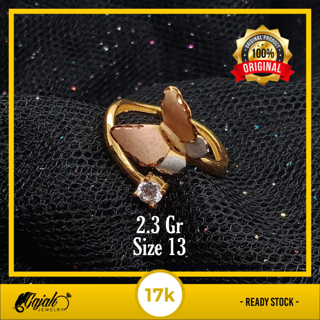 Cincin Emas 17K - 2.3 Gr Kadar 750 - 4786