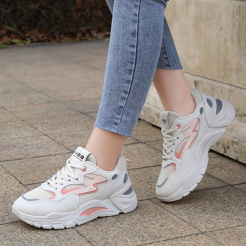 Free BOX Sepatu Sneaker Putih Wanita Import Premium Quality Sepatu Olahraga Sepatu Casual Sneakers Wanita Sport Shoes NS205A
