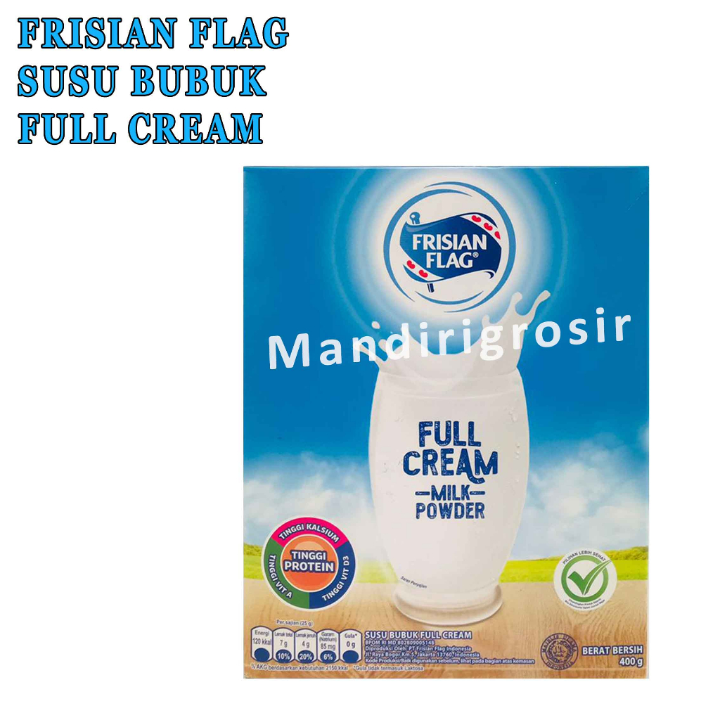 Susu Bubuk* Frisian Flag* Full Cream* 400gr