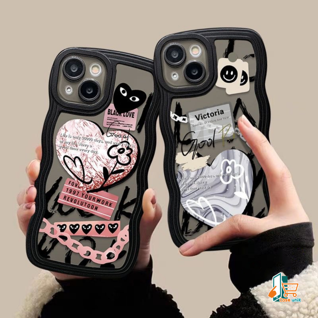 SS814 SOFTCASE TPU FASHION LOVE GRAFITI FOR IPHONE 6 6+ 7 8 7+ 8+ X XS MAX XR 11 12 13 14 PRO MAX 14 MAX CS5623