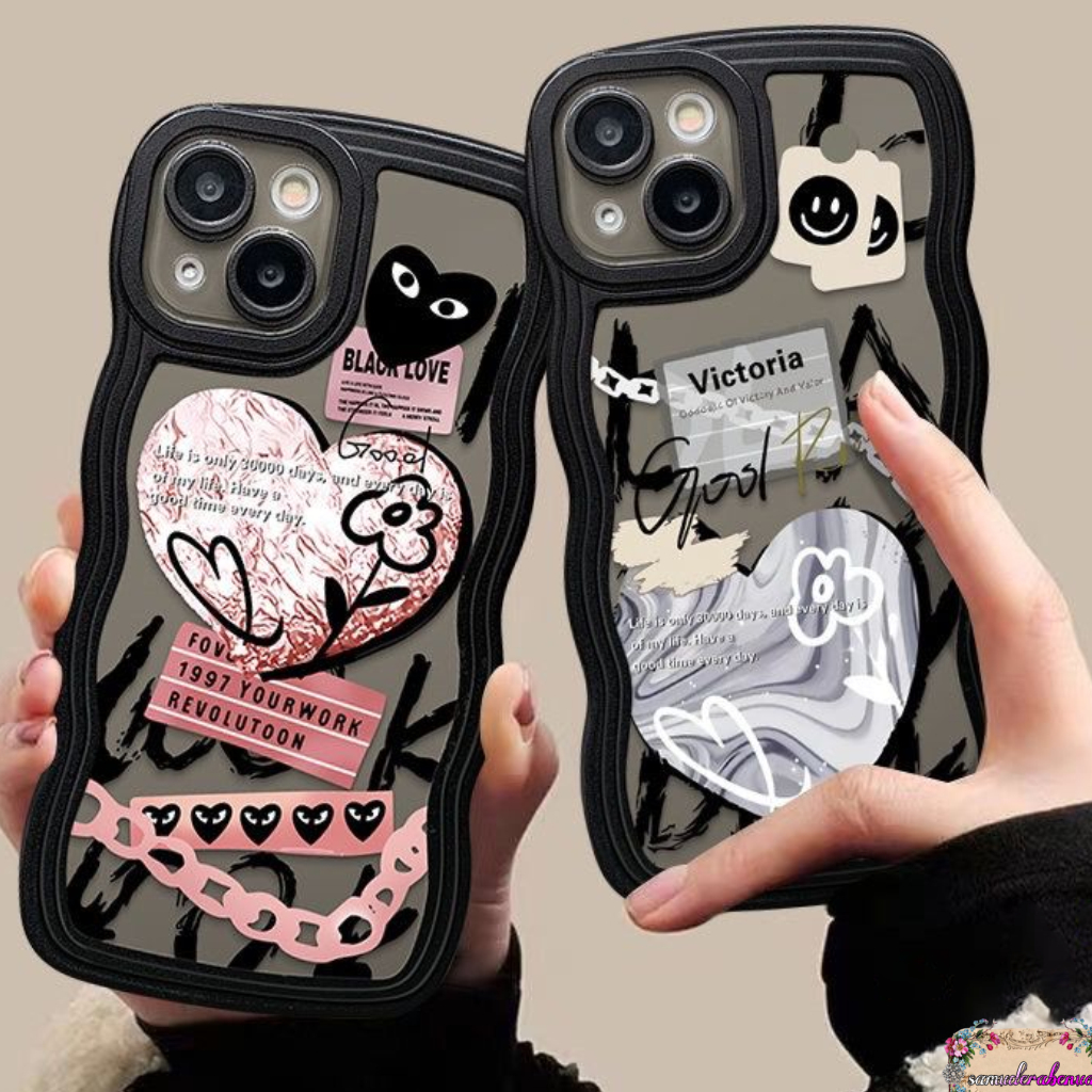 SS814 SOFTCASE TPU FASHION LOVE GRAFITI FOR REALME C1 C2 5 5I 5S 6 8 PRO 8I 9I 9 PRO PLUS 10 C11 C12 C25 C15 C20 C17 7I C21Y C25Y C30 C30S C31 C33 C35 C55 C53 V23 NARZO 20 30A 50I 50A PRIME SB5113