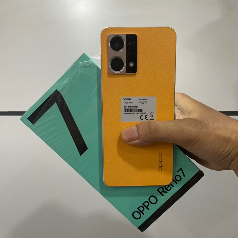 oppo reno 7 8/256gb second bekas mulus fullset original resmi