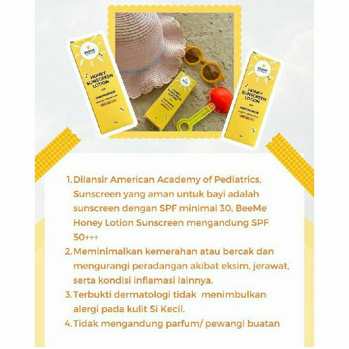 BEEME HONEY SUNSCREEN LOTION SPF 50+++ WITH NIACINAMIDE