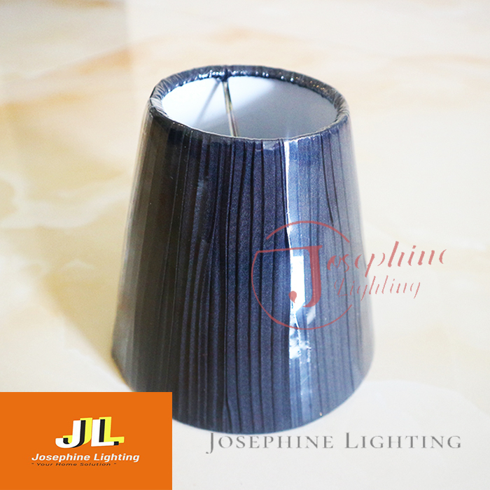 Kap Lampu Plisket Chandelier Kristal