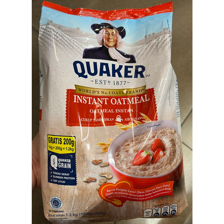 

[PROMO] ASLI Quaker - Instant Oatmeal 1.2 Kg