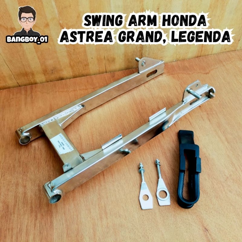 Fullset Full Set Swing Arm Arem Lengan Ayun Motor Honda Grand Astrea Bulus Sabit Impresa 93 97 Legen