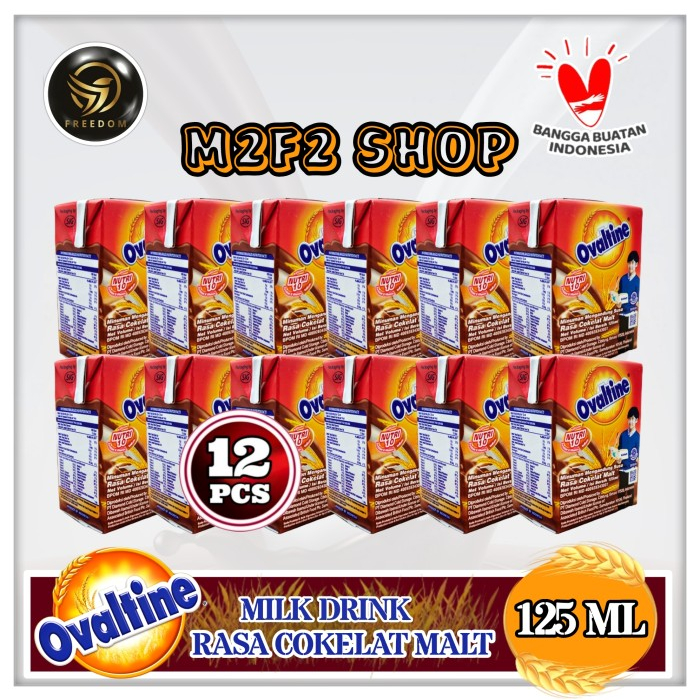 

Ovaltine Milk Kotak UHT Chocolate Malt | Susu Cokelat - 125 ml (Kemasan 12 Pcs )