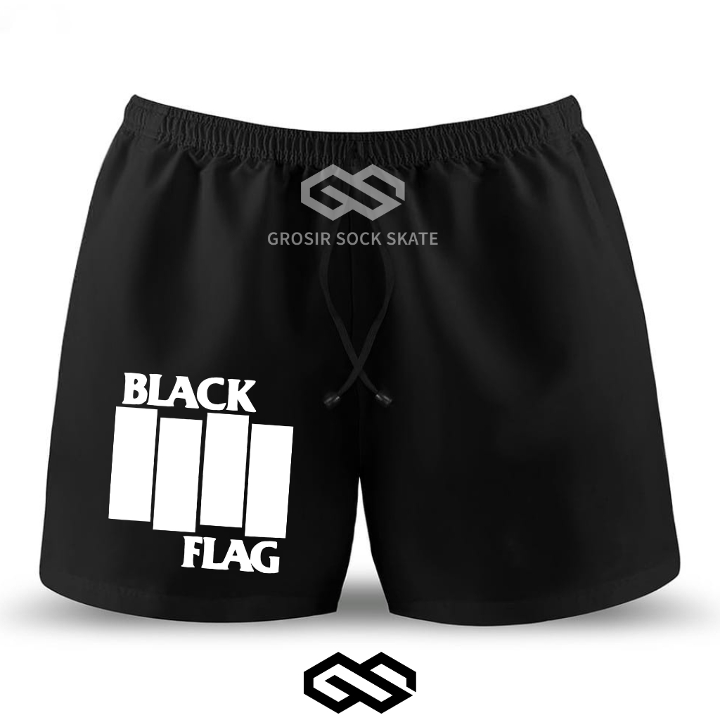 BOXER  CELANA PENDEK MUSIC BAND BLACK FLAG