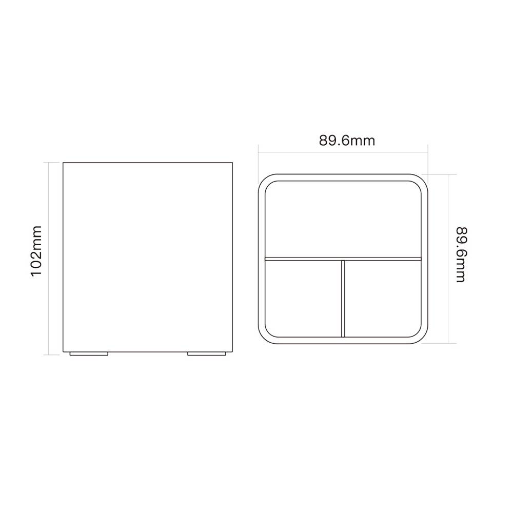 KACO LEMO Kotak Organizer Alat Tulis Kantor Pen Holder - K1420 - White