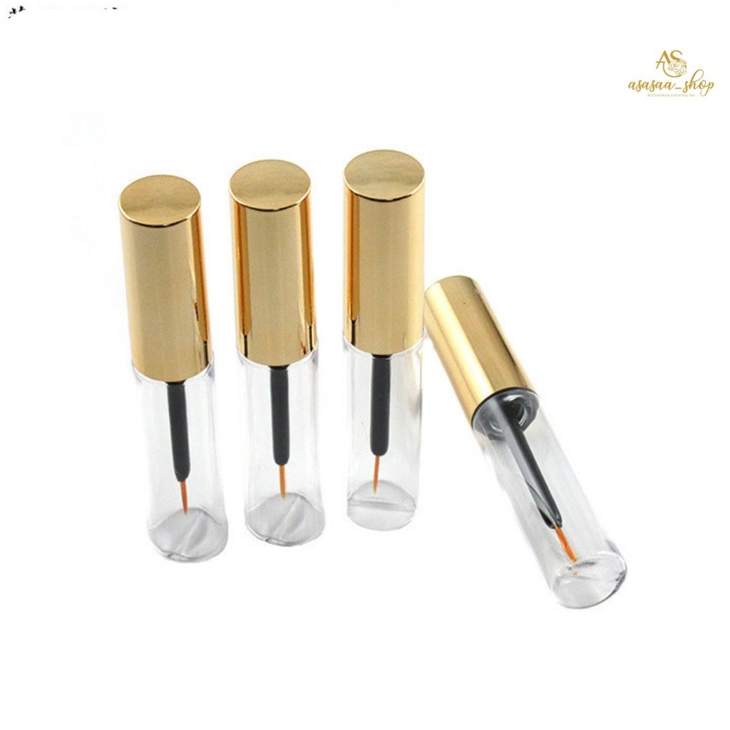 10ml GOLD mascara eyeliner lipgloss tube - botol kontainer kosong