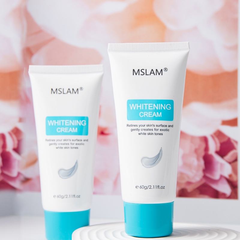 MSLAM Krim Pemutih Badan Instant Whitening Body Cream Underarm Cream Untuk Memutihkan Ketiak Dan Pemutih Selangkangan &amp; Bokong dan Bagian Pribadi Krim Pemutih Pelembab-60g