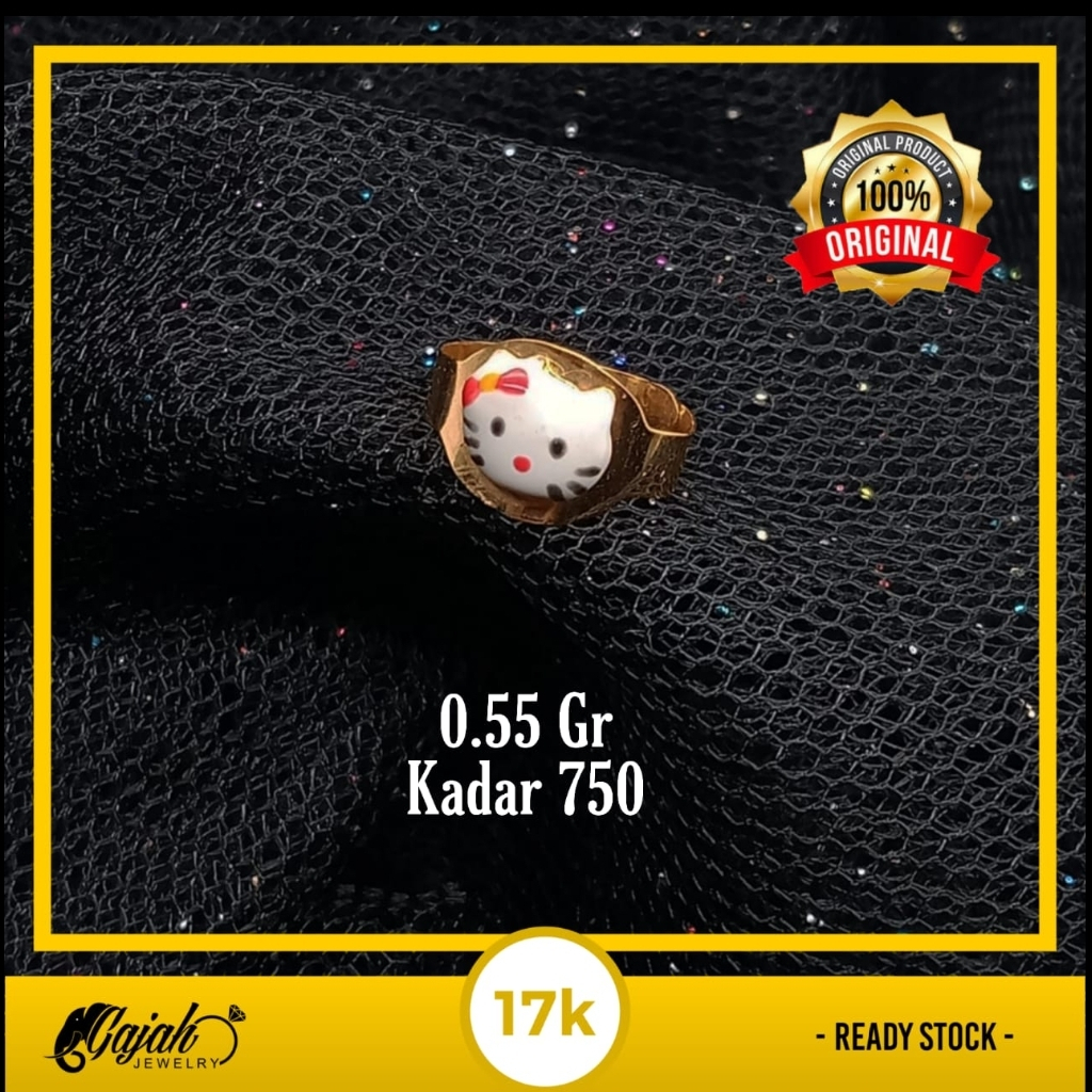 Cincin Anak Emas 17K - 0.55 Gr Kadar 750 - 4795