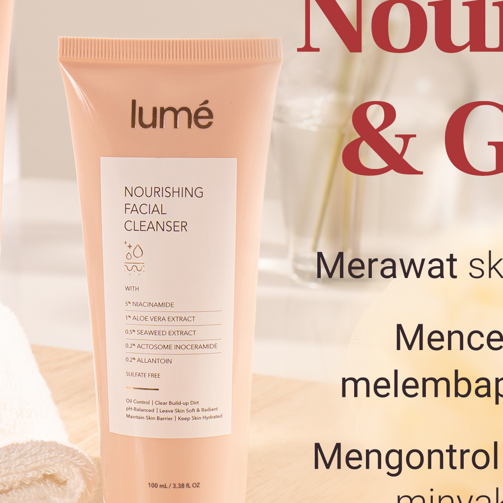 LUME Nourishing Facial Foam Wash Cleanser