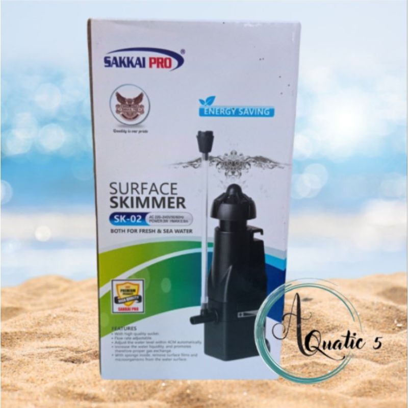 POMPA AQUARIUM SURFACE SKIMMER SAKKAI PRO SK 02