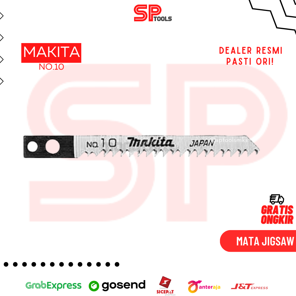MATA JIGSAW / JIG SAW BLADE / GERGAJI TRIPLEK NO 10 / NO.10 MAKITA