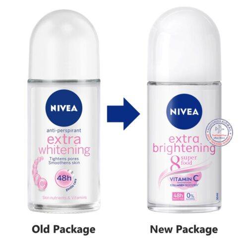 NIVEA Deodorant Extra Brightening Roll-On 50 ml