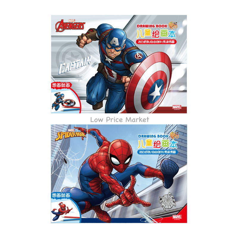 

Buku Gambar Drawing Book Karakter Captain America & Spiderman Ukuran A4_ DM23282A_ DM23282A1